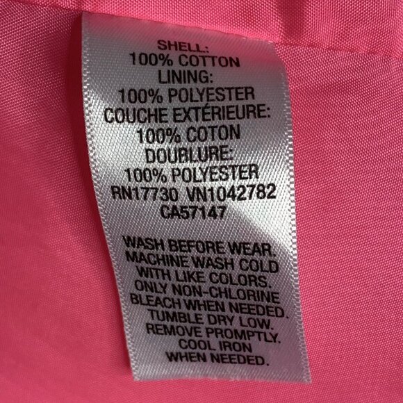 Genuine Kids Oshkosh Baby Girl Jacket Size 18 Months Logo Pockets Buttons Pink - Picture 8 of 11